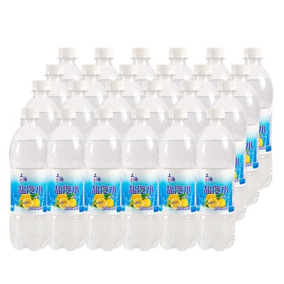 延淮上海风味盐汽水柠檬味碳酸饮料600ml*24瓶整箱批发团购更优惠图5