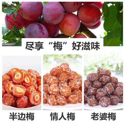 代发半边梅李梅凉果干独立包装混合酸甜解腻情人老婆梅子蜜饯图1