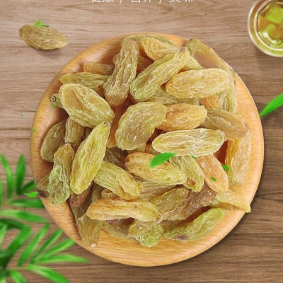 吐鲁番黄葡萄干代发批发500g 大颗无沙树上黄提子蜜饯果干葡萄干图3