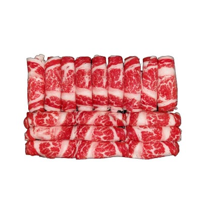 澳洲安格斯谷饲肥牛砖 五花砖 牛肉卷 肥牛卷 原切肥牛火锅片图5