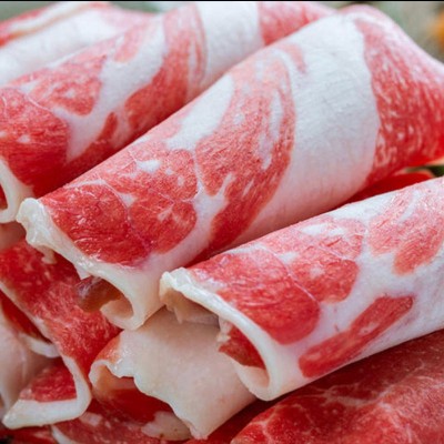 澳洲安格斯谷饲肥牛砖 五花砖 牛肉卷 肥牛卷 原切肥牛火锅片图3