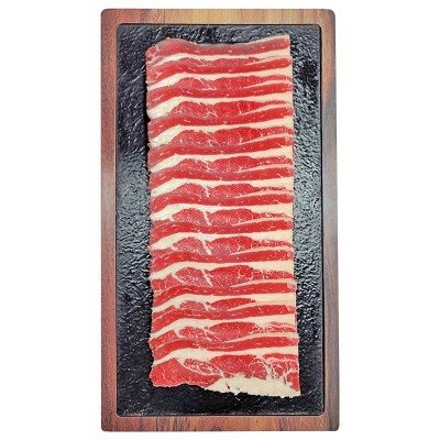 火锅肥牛片 澳洲谷饲后胸原切雪花牛肉片250g*5袋牛肉卷肥牛卷