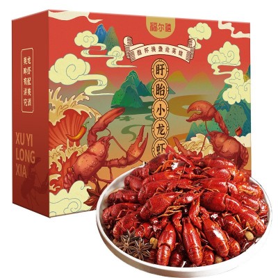小龙虾加热即食熟食麻辣蒜蓉十三香蒜香半成品盒装整虾商用非虾尾图4