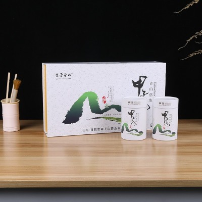山东日照甲子山绿茶 厂家批发茶叶礼盒装一件代发62.5g 2022新茶图4
