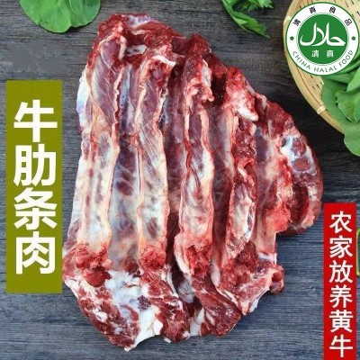 牛腹肉5斤牛肋条牛肋腩新鲜冷冻牛腩冷藏商用食品清真冷冻发顺丰