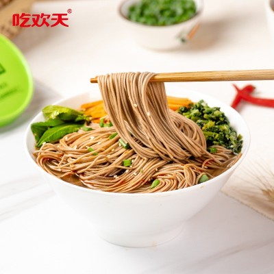 吃欢天荞麦杂粮面93g*4桶全麦速食免煮方便面低脂整箱批发代发图2