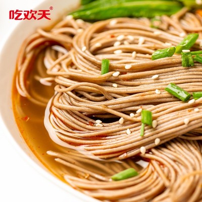 吃欢天荞麦杂粮面93g*4桶全麦速食免煮方便面低脂整箱批发代发图4