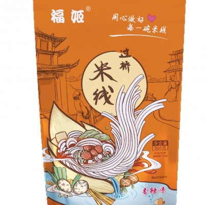 批发布莱斯奥过桥米线360g香辣/鲜辣两种口味云南米线速食带调料图3