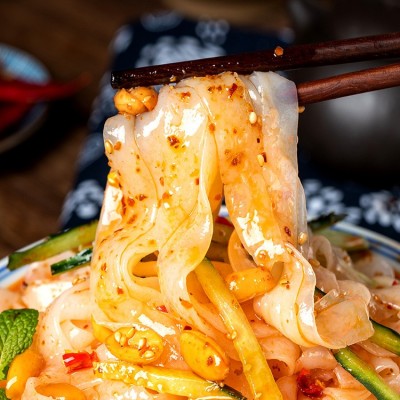 魔芋凉皮260g免煮低卡低脂素食代餐饱腹魔芋凉面即食方便速食面图3