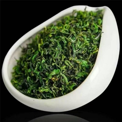 山东日照绿茶 明前茶 清香豆香茶叶 条形紧 白毫显露一件代发图2