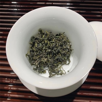 山东日照绿茶 明前茶 清香豆香茶叶 条形紧 白毫显露一件代发图4