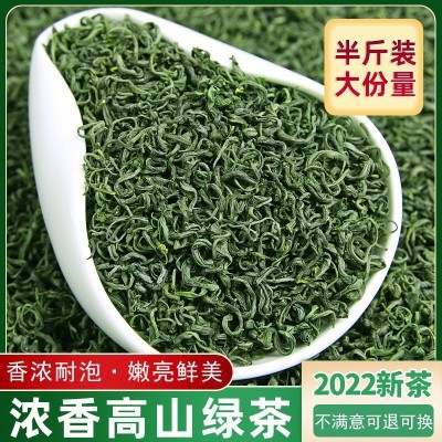 贵州高山绿茶500g春茶浓香型毛尖日照充足高山云雾茶散装袋装茶叶图4