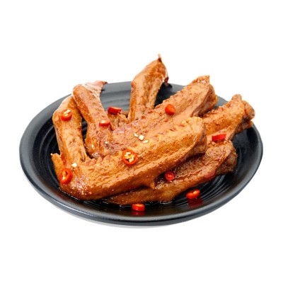 阿卜香辣鸭翅1斤 武汉卤味精武鸭翅膀散装休闲零食 厂家直销批发图2