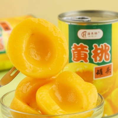 正品黄桃罐头整箱12罐装*425克砀山特产新鲜糖水水果罐头2罐批发图4