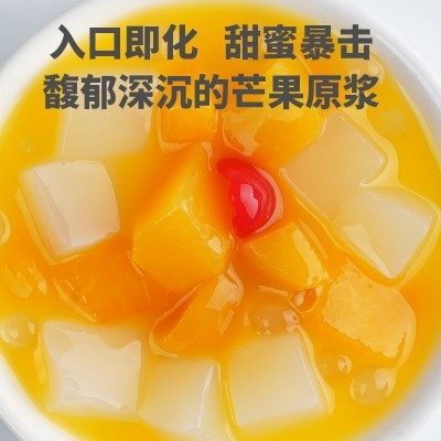 杨枝甘露西米露312g黄桃水果罐头混合装橘子椰果葡萄什锦整箱批发图4