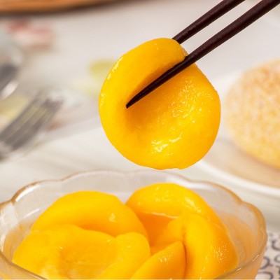 砀山新鲜糖水黄桃罐头12罐425g罐整箱包邮对开水果罐头零食特产图4