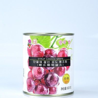 双福糖水葡萄罐头820g*12水果茶多肉新鲜果肉葡萄去皮无籽奶茶图5