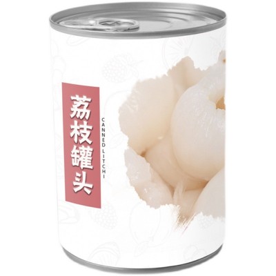 双福糖水荔枝果肉水果罐头商用850g多肉粉荔霸气荔枝奶茶店专用图4