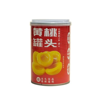 83黄桃罐头红色礼盒装水果节日送礼砀山特产代发厂家批发整箱图4