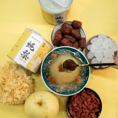 6罐礼盒装一整颗冰糖烤梨罐头炖梨酥梨水果罐头先用后付零食工厂