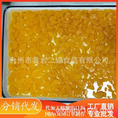 专业批发桔子水果罐头3kg*6大罐冷饮商用橘子3公斤铁罐水水果分销