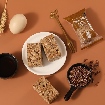 无添加蔗糖黑麦沙琪玛粗粮健康手工糕点传统美味零食休闲食品整箱