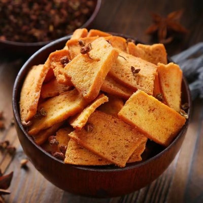 椒香干膜片麻辣酥烤馍片批发 祥酥舒网红手工花椒膜片追剧零食整图3