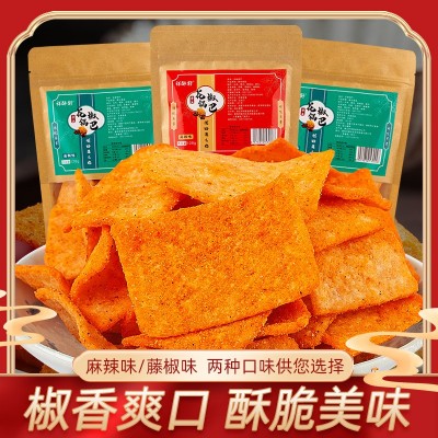 大米老灶锅巴小零食加工 祥酥舒500g休闲零食五香味麻辣味锅巴图3