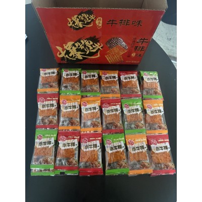 素牛排辣条网红零食小吃香辣烤面筋辣条手撕素肉即食麻辣豆干解馋图5