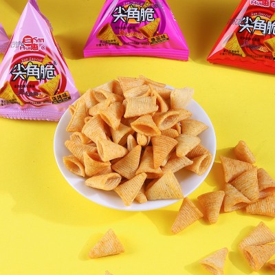 年货批发三惠膨化食品尖角脆妙脆角零食小吃独立装饭店酒吧小吃图4