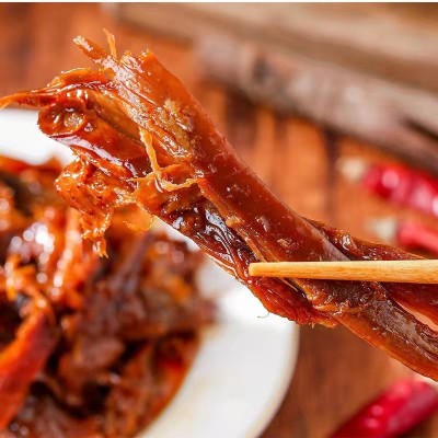 小野心无骨酱板鸭12g/包湖南特产手撕肉干风干鸭肉干碎碎鸭小零食图2
