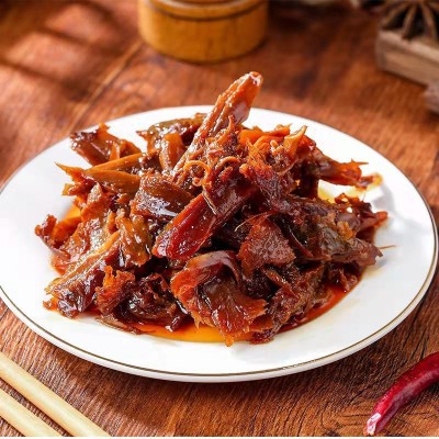 小野心无骨酱板鸭12g/包湖南特产手撕肉干风干鸭肉干碎碎鸭小零食图3