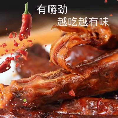 小野心秘制卤脖40g/根鲜卤烤脖香辣味黑鸭味风干手撕鸡脖非鸭脖零图4