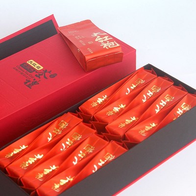 大红袍茶叶礼盒装长泡款肉桂乌龙茶中秋送礼果香茶叶礼品批发包邮图2