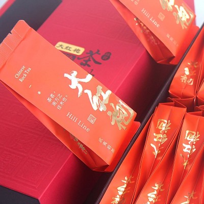 大红袍茶叶礼盒装长泡款肉桂乌龙茶中秋送礼果香茶叶礼品批发包邮图3