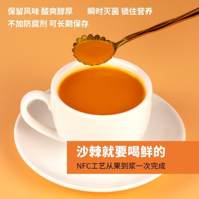 沙棘原浆250ml袋装 不加水含油纯沙棘汁 沙棘汁饮品小袋方便饮用图3