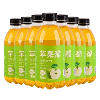 苹果醋果味饮料整箱350ml*6/24瓶装网红苹果味饮品果醋苹 果汁批发图5