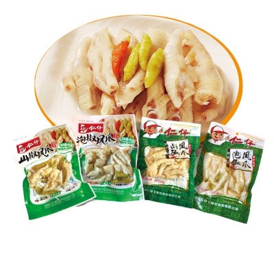 重庆风味仁仔休闲食品80克泡椒凤爪鸡爪 麻辣零食 整箱70包图5
