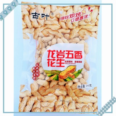 龙岩花生批发古叶210克下酒蒜味花生五香花生便利店超市KT V散装图2