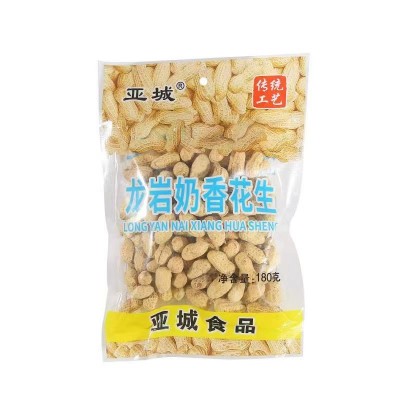 福建龙岩 亚城180g蒜香花生 零食批发袋装坚果炒货图4