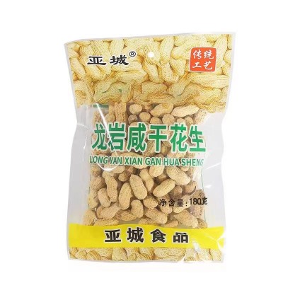 福建龙岩 亚城180g蒜香花生 零食批发袋装坚果炒货图3