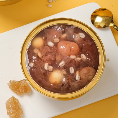 颜如耳鲜炖银耳羹桂圆红枣莲子红豆绿豆藜麦燕麦260g*6碗装一箱图2