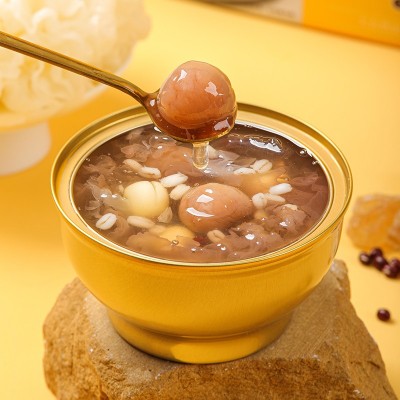 颜如耳鲜炖银耳羹桂圆红枣莲子红豆绿豆藜麦燕麦260g*6碗装一箱图3