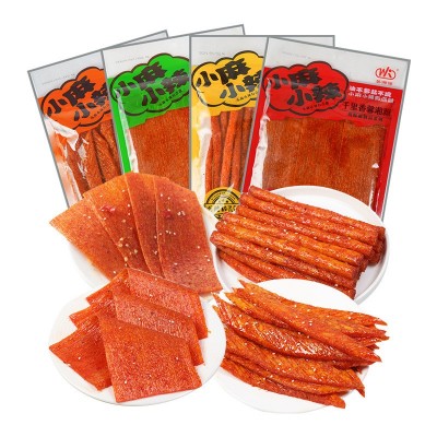 湖南儿时特产千里香小麻小辣158g批发网红辣条休闲零食厂家代发图1