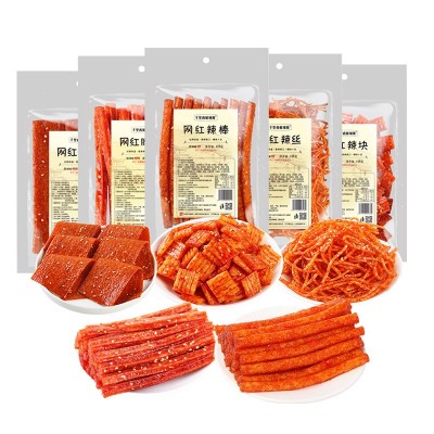 湖南特产千里香网红辣条大量批发香辣休闲115g儿时麻辣厂家代发图4