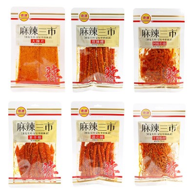 麻辣三市辣条106g袋装大辣片素羊排风味拉面干捞粉丝双辣棒通心棒图2