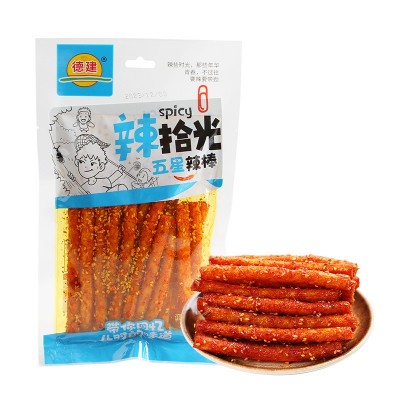 德建辣拾光系列辣条116g五星辣棒辣条辣丝辣面办公休闲网红零食图5