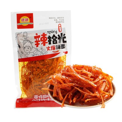 德建辣拾光系列辣条116g五星辣棒辣条辣丝辣面办公休闲网红零食图4