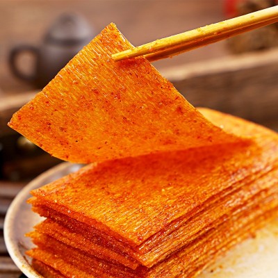 德建辣条68g系列KK星香胞胎麻辣条薄辣片素羊排网红素食面筋辣条图2