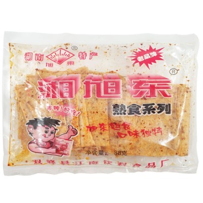 湖南特产旭东麻辣片湘旭东香辣大辣片网红手工辣条儿时麻 辣零食图2